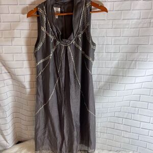 Suzi Chin for Maggy Boutique Grey Sheath Dress